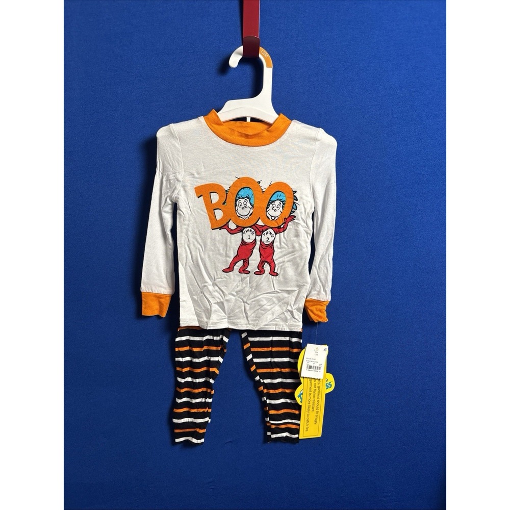 Dr SEUSS 12 Month Cotton 12M Snug Fit Pajamas Thing 1 Thing 2 Pj